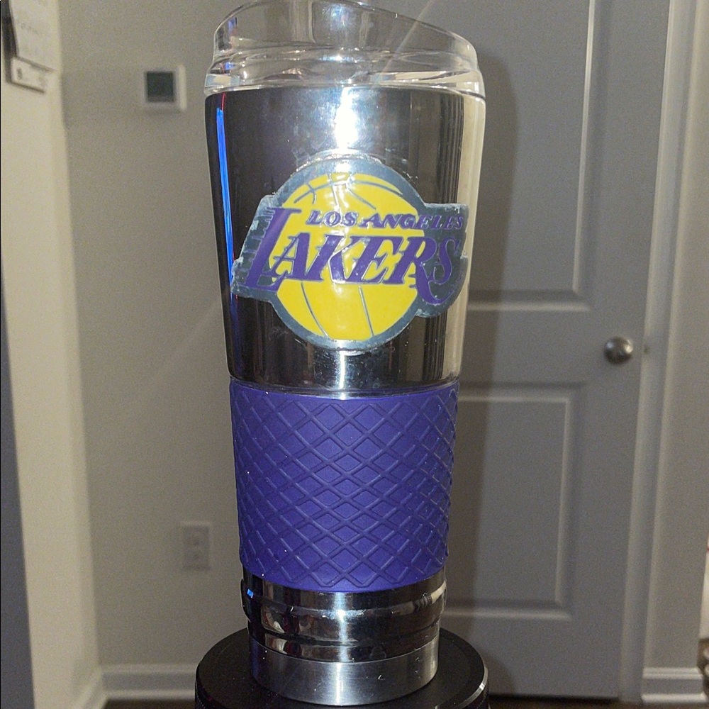 Los Angeles Lakers Tumbler with Purple Grip